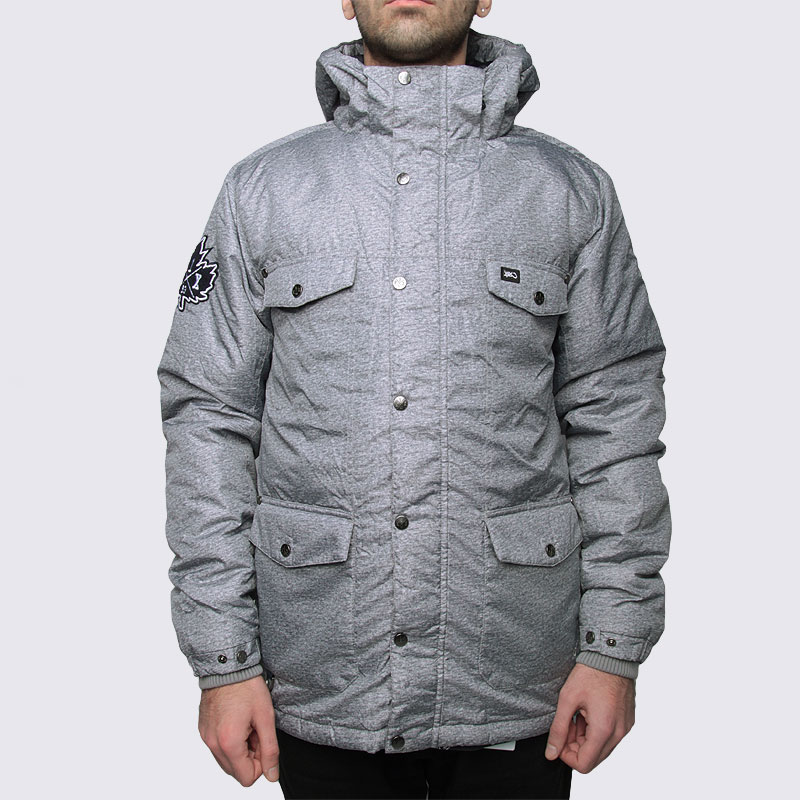 мужская серая куртка K1X Urban Hooded Fullzip 1100-0203/8899 - цена, описание, фото 3